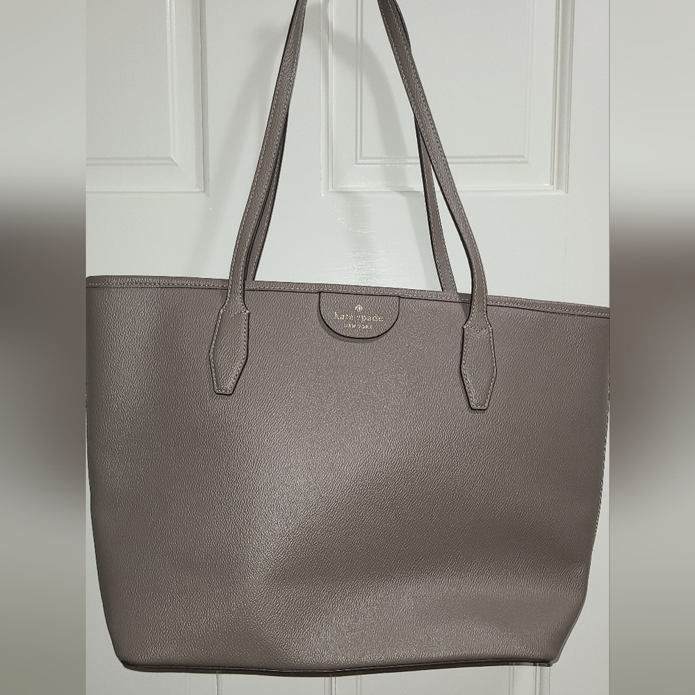 Kate Spade Gray/Taupe Tote - Picture 2 of 13